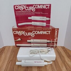 Clairol Crazy Curls Compact Portable Collapsible Curling Iron Styling Wand CC400